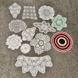 Handmade Crochet Doily Set